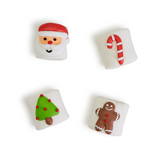 Christmas Marshmallow Candy in Gift Bag 4.2 Oz. includes 4 Designs: Santa, Tree, Candy Cane, Gingerbread Man