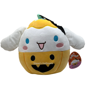 Halloween Squishmallow Sanrio Cinnamoroll in Jack-O-Lantern Pumpkin 10" Stuffed Plush by Kelly Toy