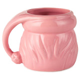 Hallmark Coral Pink Sculpted Santa Mug, 8 oz.