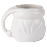Hallmark White Sculpted Santa Mug, 8 oz.