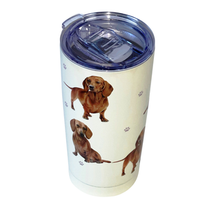 Red Dachshund Stainless Steel 16 Oz. Tumbler