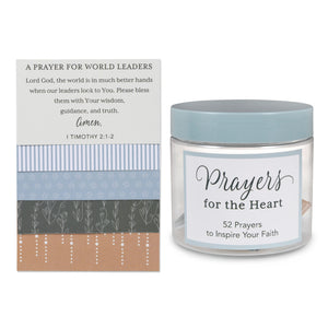 Hallmark DaySpring Prayers for the Heart Jar With 52 Prayer Cards