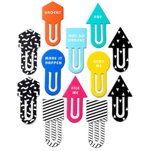 Hallmark Cute and Colorful Assorted Jumbo Paper Clips, Set of 12