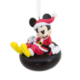 Disney Mickey Mouse on Snow Tube Hallmark Ornament