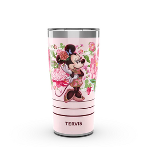 Tervis Disney Minnie Mouse Neo  Chinese Floral 20 Oz. Stainless Steel Tumbler with Slider Lid