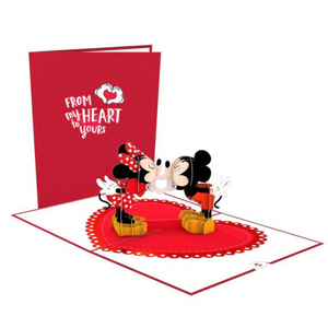 Disney's Mickey & Minnie Heart-to-Heart Pop-Up Card