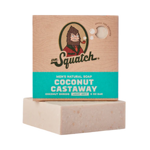 Dr. Squatch All Natural Bar Soap for Men Coconut Castaway 1.39 Oz.