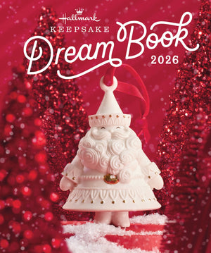 20026 Dream Book Cover featuring 1s in Series White Porcelain Sana Ornament
