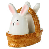 Hallmark Bunnies in Basket Salt and Pepper Shaker Set