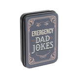 Emergency Dad Joke Cards in Tin Box 3.9"