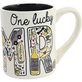 Enesco Simply Mud Mr Mug, 4.13 Inch, Multicolor, 14 oz