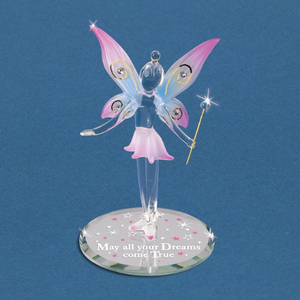 May All Your Dreams Come True Fairy Glass Figurine