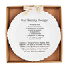 10" Our Family Recipe Scalloped Plate