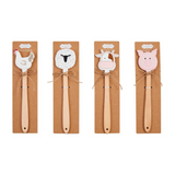 8" Silicone Farm Animal Spatulas