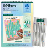 FlowArt Dot-By-Letter Landscapes Meditative Dotting Activity Book & Markers