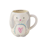 Folk Art Coffee Mug Bonnie the Bunny Some Bunny Loves You 16 Oz.