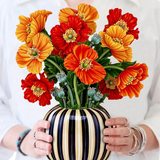 French Poppies Fresh Cut Flowers Paper Pop-Up Bouquet