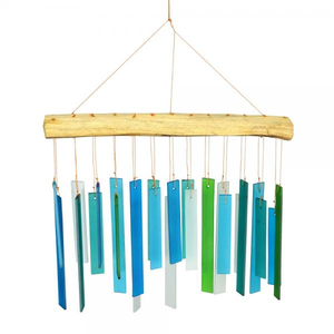 Seaglass and Driftwood Glass Windchime