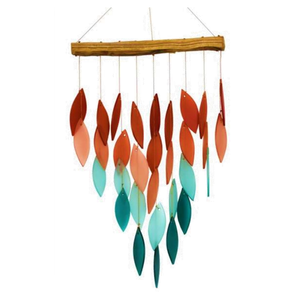 Coral Ombre Waterfall Glass Windchime