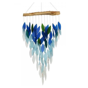 Deluxe Ocean Ombre Waterfall Glass Windchime