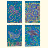 FlowArt Dot-By-Letter Into the Deep Metallic Meditative Dotting Activity Book & Markers