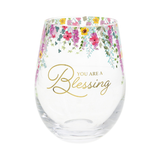 Gift Boxed 17 oz. Stemless Wine Glass You are a Blessing