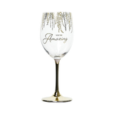 Gift Boxed 19 oz. Crystal Wine Glass You're Amazing