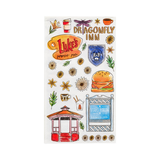 Silver Buffalo Gilmore Girls Painted Landmarks And Icons 32 Guest Napkins