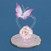 Glass Baron "Mom I Love You" Butterfly Glass Figurine