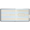 Hallmark Gold on Navy Linen Customizable Guest Book