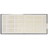 Hallmark Gold on Navy Linen Customizable Guest Book