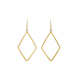 Gold Geometric Dangle Layers Earrings