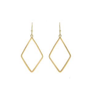 Gold Geometric Dangle Layers Earrings