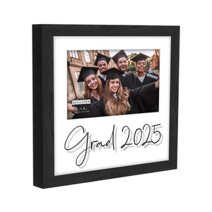Grad 2025 Shadow Box Frame Holds 4" x 6" Photo