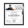 Graduate Class of 2025 3-in-1 Picture Frame Holds 4"x6" Photo, Tassel and Diploma