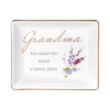 Grandma Floral Keepsake Dish