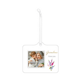 Grandma I Love You Floral Ceramic Frame Ornament