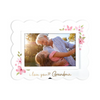 4x6 I Love You Grandma Floral Ruffle Ceramic Picture Frame