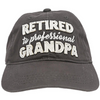 Retired To Professional Grandpa Gray Adjustable Hat