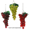 Beaded Grape Ornaments, 3 Assorted