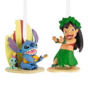 Hallmark Disney Lilo & Stitch Hallmark Ornaments, Set of 2