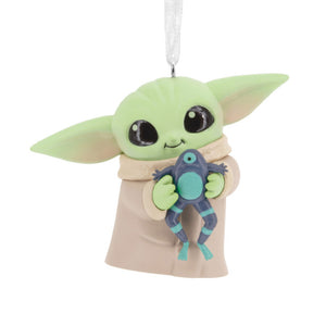 Hallmark Star Wars: The Mandalorian™ Grogu™ With Frog Hallmark Ornament