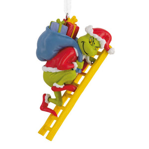 Hallmark Dr. Seuss's How the Grinch Stole Christmas!™ Grinch on Ladder Hallmark Ornament