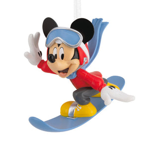 Hallmark Disney Mickey Mouse Snowboarding Hallmark Ornament