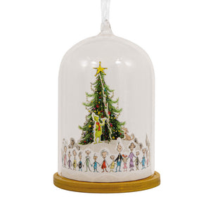Hallmark Dr. Seuss's How the Grinch Stole Christmas!™ Whoville Christmas Tree Cloche Glass and Paper Hallmark Ornament