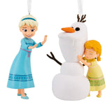 Hallmark Disney Frozen Elsa, Anna and Olaf Hallmark Ornaments, Set of 2