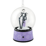 Hallmark Disney Tim Burton's The Nightmare Before Christmas Jack Skellington Musical Snow Globe Hallmark Ornament With Motion