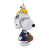 Hallmark Peanuts® Snoopy & Woodstock NFL New England Patriots Bobblehead Hallmark Ornament