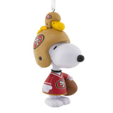 Hallmark Peanuts® Snoopy & Woodstock NFL San Francisco 49ers Bobblehead Hallmark Ornament