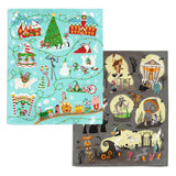 Hallmark Disney Tim Burton's The Nightmare Before Christmas Two-Sided Throw Blanket, 50x60